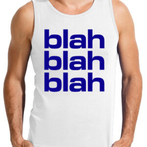 Blah Blah Blah Mens T-shirt Tank Top