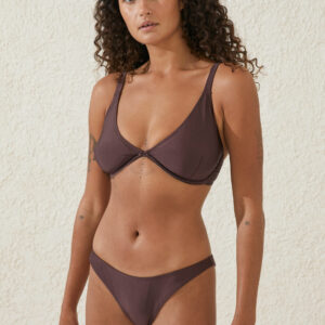 Body - Balconette Bra D+ Bikini Top - Willow brown shimmer