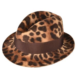 Borsalino Animalier Print Hat