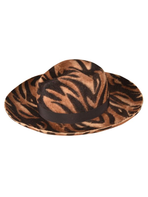 Borsalino Tiger Printed Hat