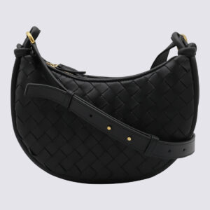 Bottega Veneta Black Leather Gemelli Messenger Bag