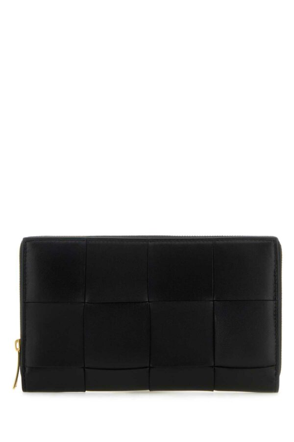 Bottega Veneta Black Leather Wallet