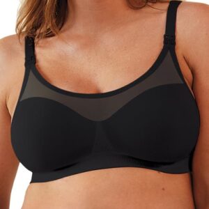 Bravado Designs Body Silk Sheer Seamless Maternity/Nursing Bra in Black at Nordstrom, Size Large