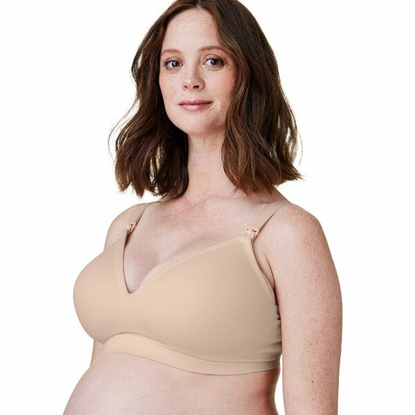 Bravado Designs Plunge Full Cup Wireless Maternity & Nursing Bra 11017VFC, Women's, Size: Small, Butterscotch