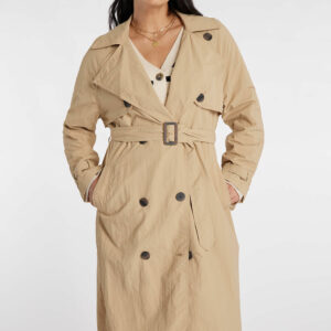 Brave Soul Tan - Trench Style Coat, Size: 8