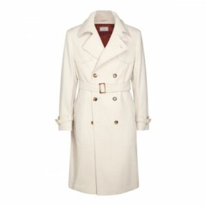 Brunello Cucinelli - White Wool Coats 50