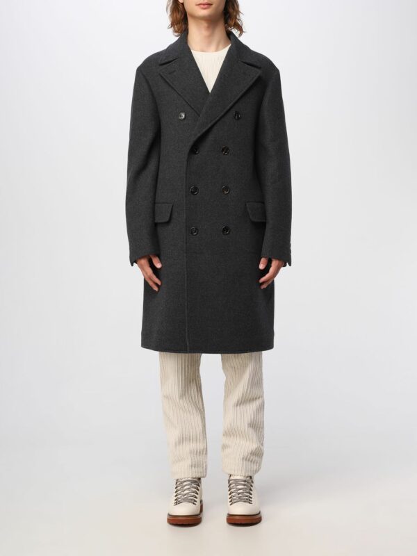 Brunello Cucinelli double-breasted coat in wool and cashmere