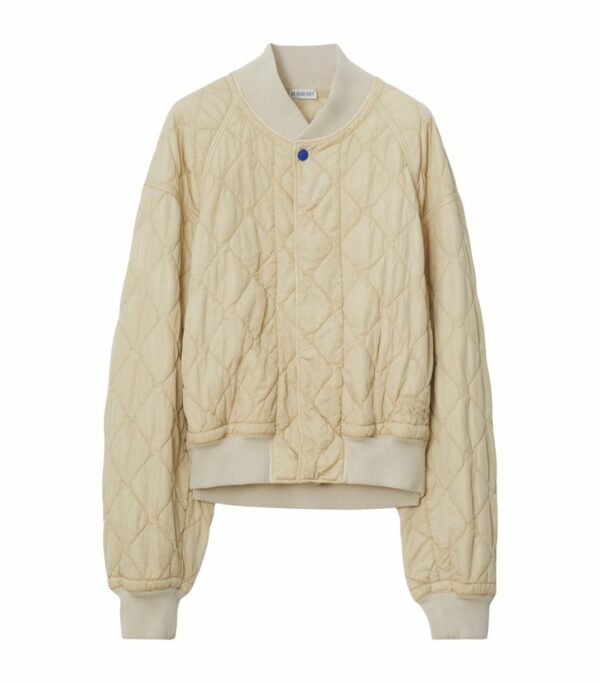 Burberry Nylon Quilted Bomber Jacket