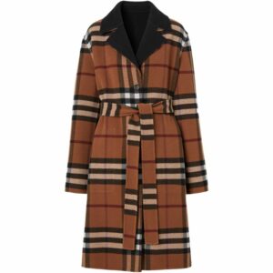 Burberry Wool Reversible Check Coat