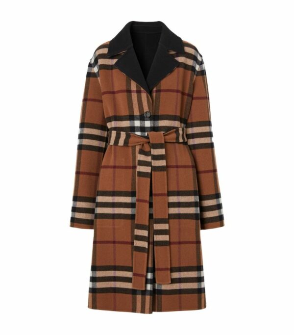 Burberry Wool Reversible Check Coat