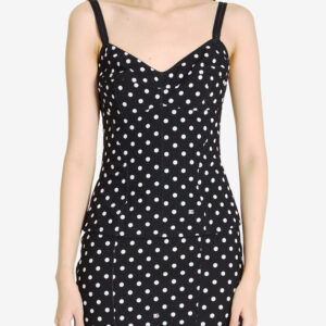 Bustier top with Polkadot print