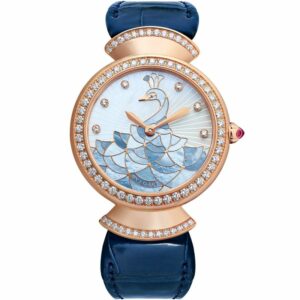 Bvlgari Rose Gold And Diamond Divas' Dream Watch 33Mm