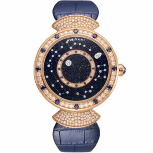 Bvlgari Rose Gold And Diamond Divas' Dream Watch 37Mm