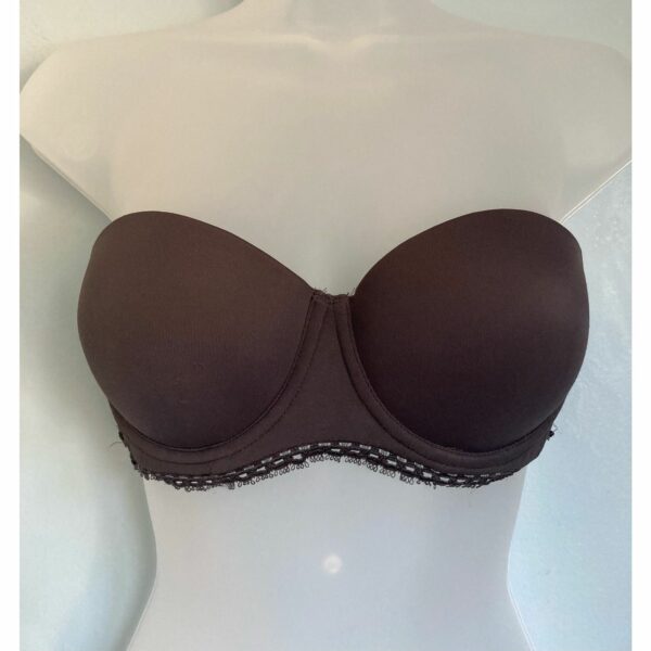 Calvin Klein Push Up Strapless Bra 34B Dark Gray in Grey, Women's