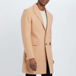 Camel Sirus Wool Blend Coat