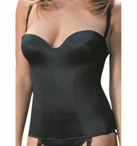 Carnival Creations Women's Full Coverage Torsolette Bustier, Black