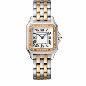 Cartier Medium Rose Gold, Stainless Steel And Diamond Panthère De Cartier Watch 37Mm