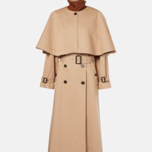 Chloé Caped cotton gabardine trench coat