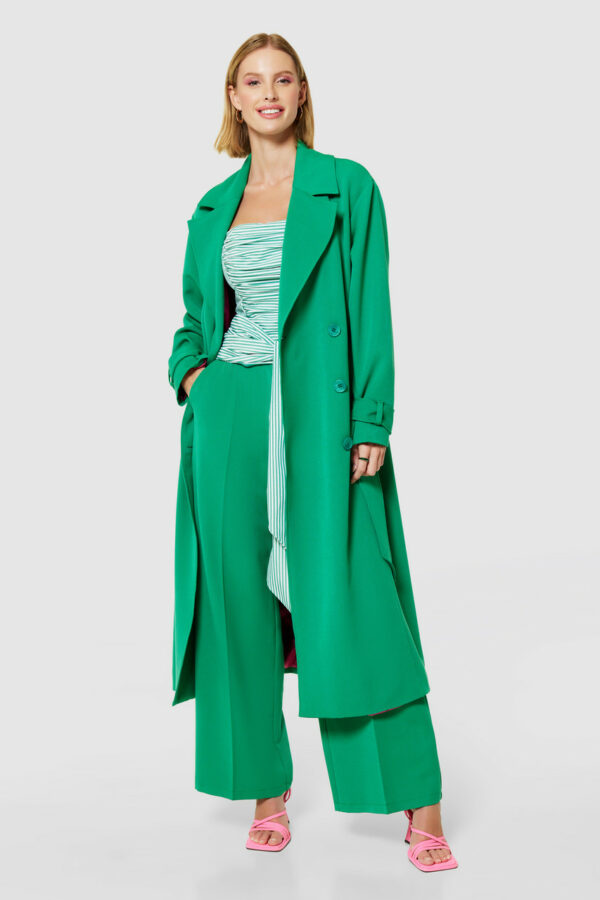 Closet London Green Trench Coat