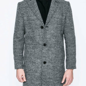 Coats / Jackets Bermondsey Tailored Wool Blend Overcoat in Grey / White / L - Tokyo Laundry