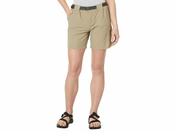 Columbia Sandy River Cargo Short (Tusk/Metal) Women's Shorts