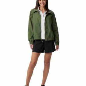 Columbia Womens Time Is Right Windbreaker Trek Collared Long Sleeve Top Sandy River Water Repellent Shorts