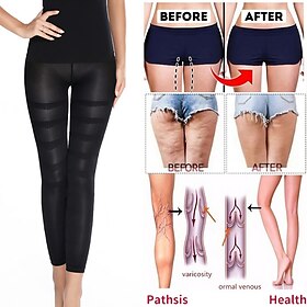 Compression Leggings Leg Slimming Body Shaper High Waist Tummy Control Panties Thigh Sculpting Slimmer