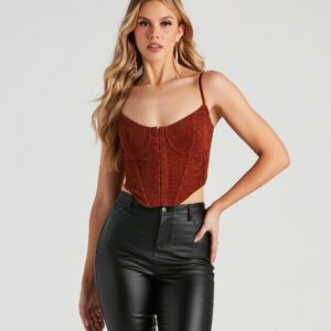 Cordially Invited Corduroy Corset