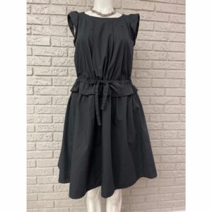 Couture Brooch Black Cinch Waist Dress Size 38 (M), Women's