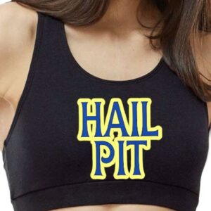 Custom Personalized Ladies' Scoop Neck Sports Bra. Text & Or Logo. College Tailgate. Workout Clothes