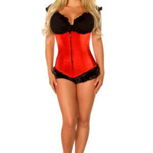 Daisy Corsets - Red Underbust Zipper Corset