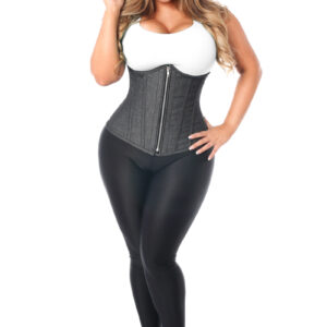 Daisy Corsets Top Drawer Underbust Denim Black Steel Boned Corset