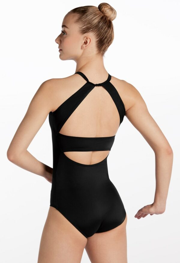 Dance Leotards - Camisole Open Back Leotard - Black - Small Adult - 15197