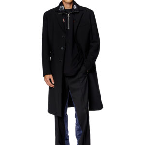 Diesel - Hybrid coat in cool wool and jersey - Jackets - Man - Black