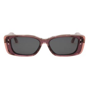 'DiorHighlight S2I 53mm Rectangular Sunglasses in Bordeaux/Smoke at Nordstrom