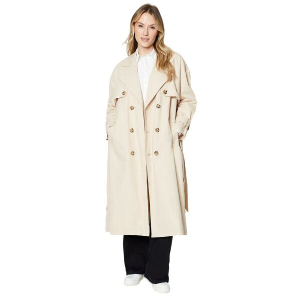 Dorothy Perkins Womens/Ladies Double-Breasted Trench Coat (8 UK) (Cream)