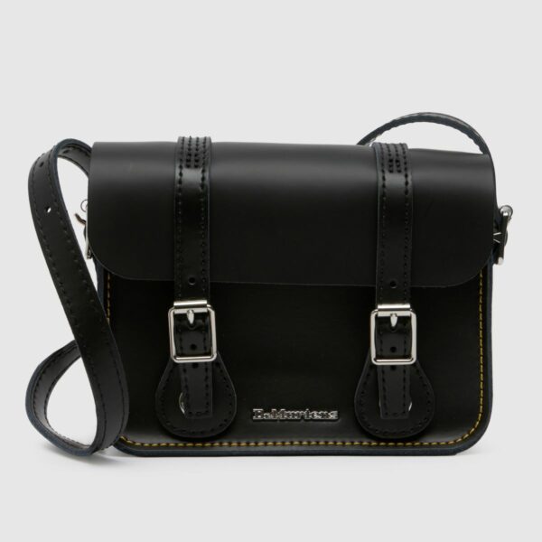 Dr Martens black 7 inch leather satchel