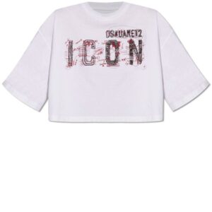 Dsquared2 Icon Printed Cropped Top