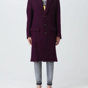 Dsquared2 coat in bouclé virgin wool blend