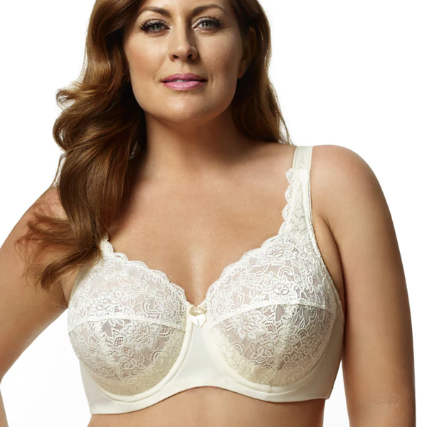 Elila Ivory 2311 Stretch Lace Full Coverage Bra