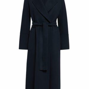 Elisa Double Wool Drape Belted Coat