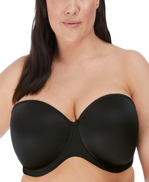 Elomi Women's Plus Size Smooth Underwire Molded Strapless Bra EL4300 - Black