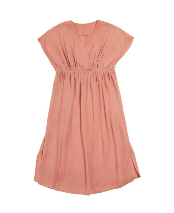 Emilia George Maternity Cupro Irene Dress - Salmon