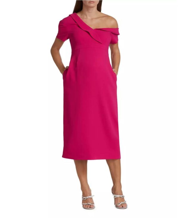 Emilia George Maternity Lauren Off Shoulder Dress - Pink