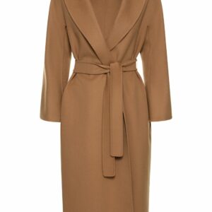 Esturia Belted Double Wool Long Coat