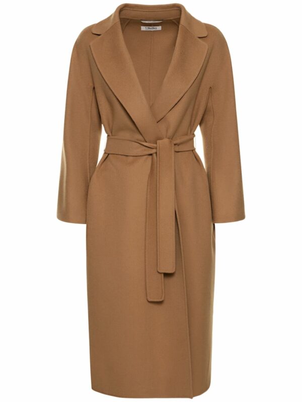 Esturia Belted Double Wool Long Coat