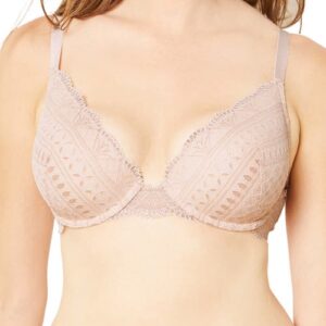 Etam Idole No. 2 Underwire Plunge Push-Up Bra in Powder Pink at Nordstrom, Size 34A