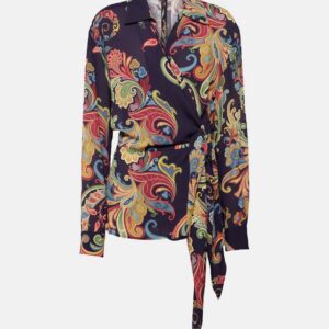 Etro Printed wrap top