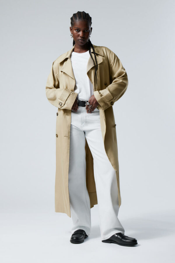 Evelyn Relaxed Lyocell Trench Coat