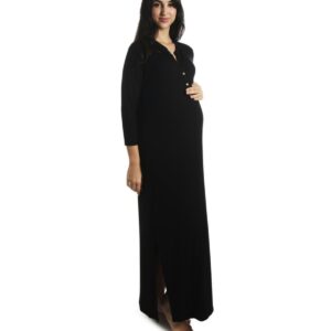 Everly Grey Maternity Juliana /Nursing Dress - Black